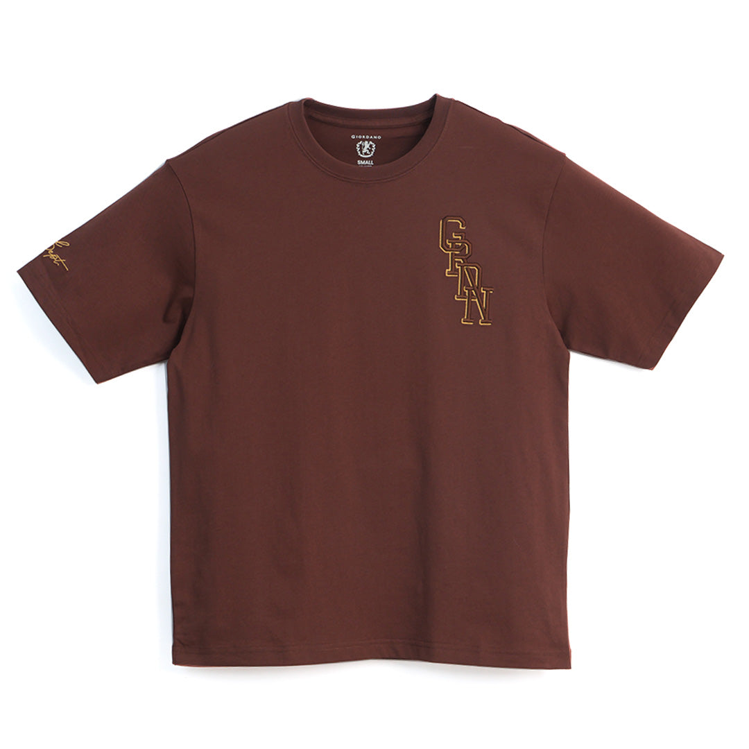 GIORDANO Men's Athletic Dept. Relax Fit Printed Tee (01095232)