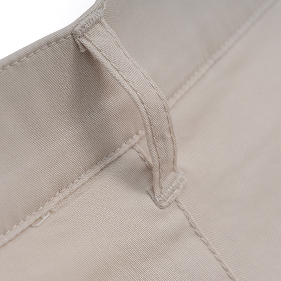 GIORDANO Women's Cotton Nylon Spandex Twill Mid Rise Slim Fit Pocket Shorts (05406218)