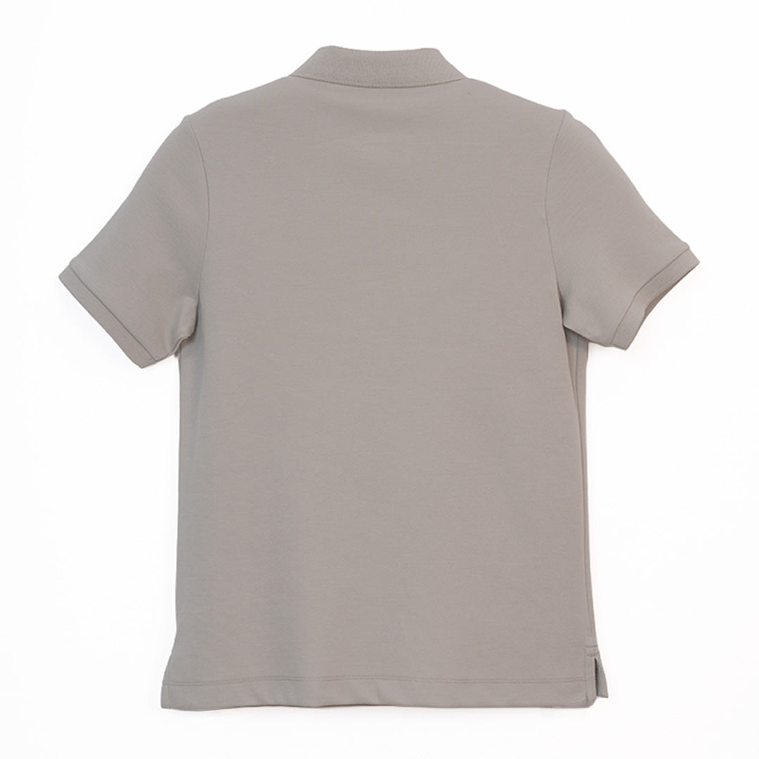 GIORDANO Women's Cotton Nylon Pique Short Sleeves Comfort Fit Solid Polo (05316275)