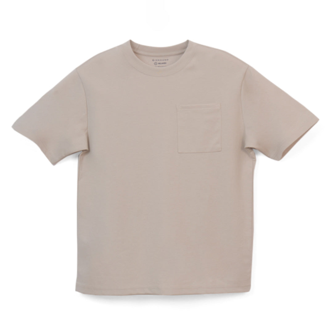 GIORDANO Men's Crew Neck Relax Fit Pocket Tee (01026209)