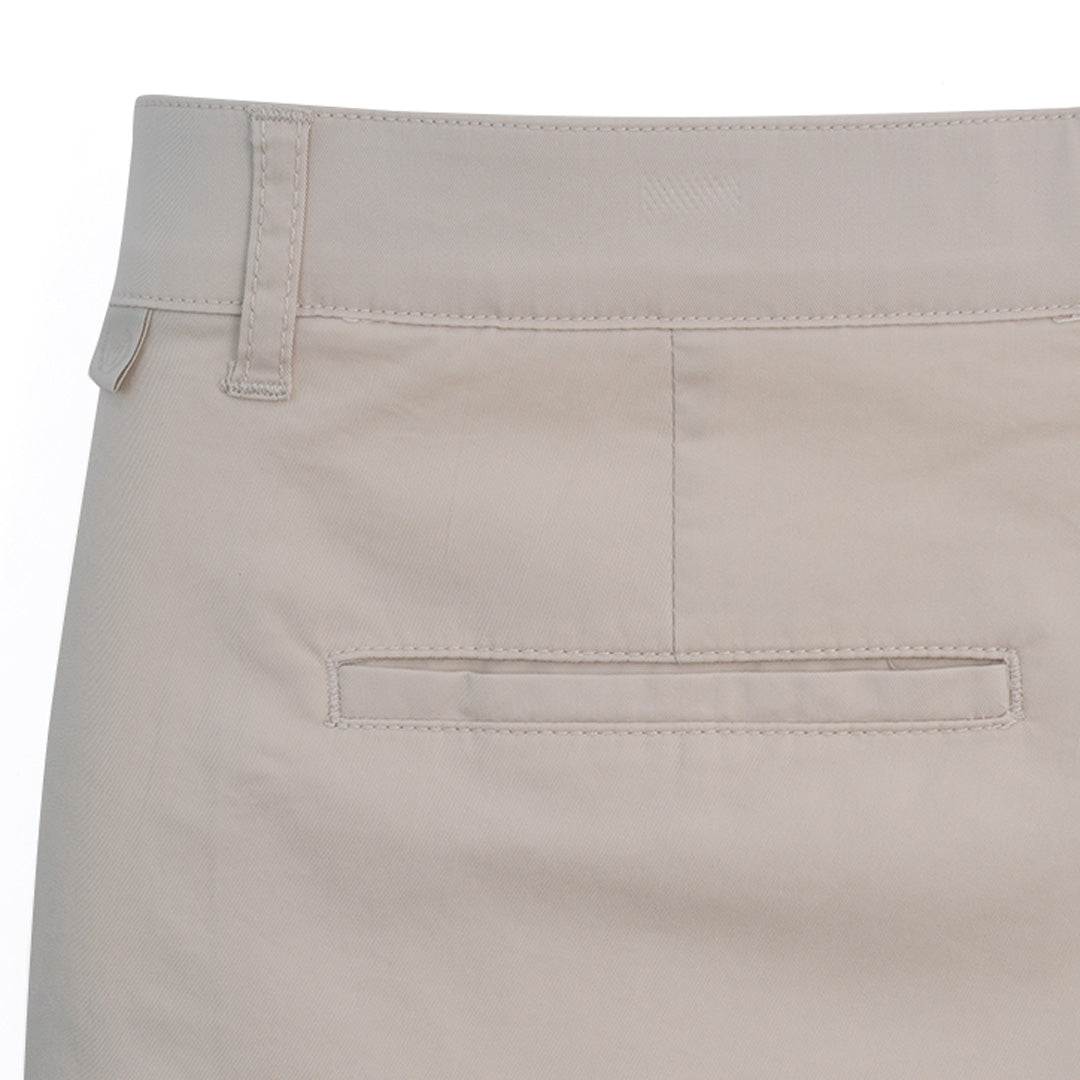 GIORDANO Women's Cotton Nylon Spandex Twill Mid Rise Slim Fit Pocket Shorts (05406218)