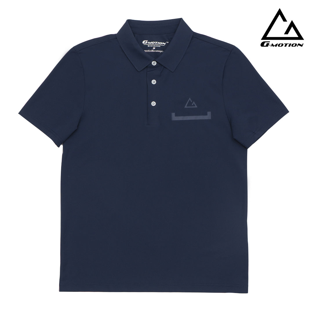 GIORDANO Men's G-Motion Nylon Spandex Warp Knitted Pocket Polo (01015273)