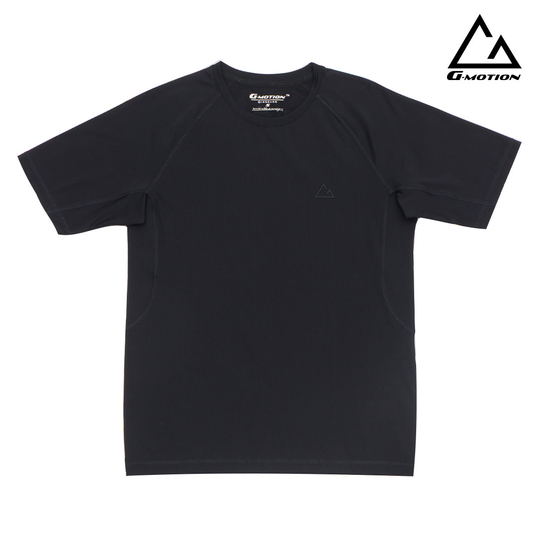 GIORDANO Men's G-Motion Warp Knitted Crew Neck Active Fit Tee (01025229)