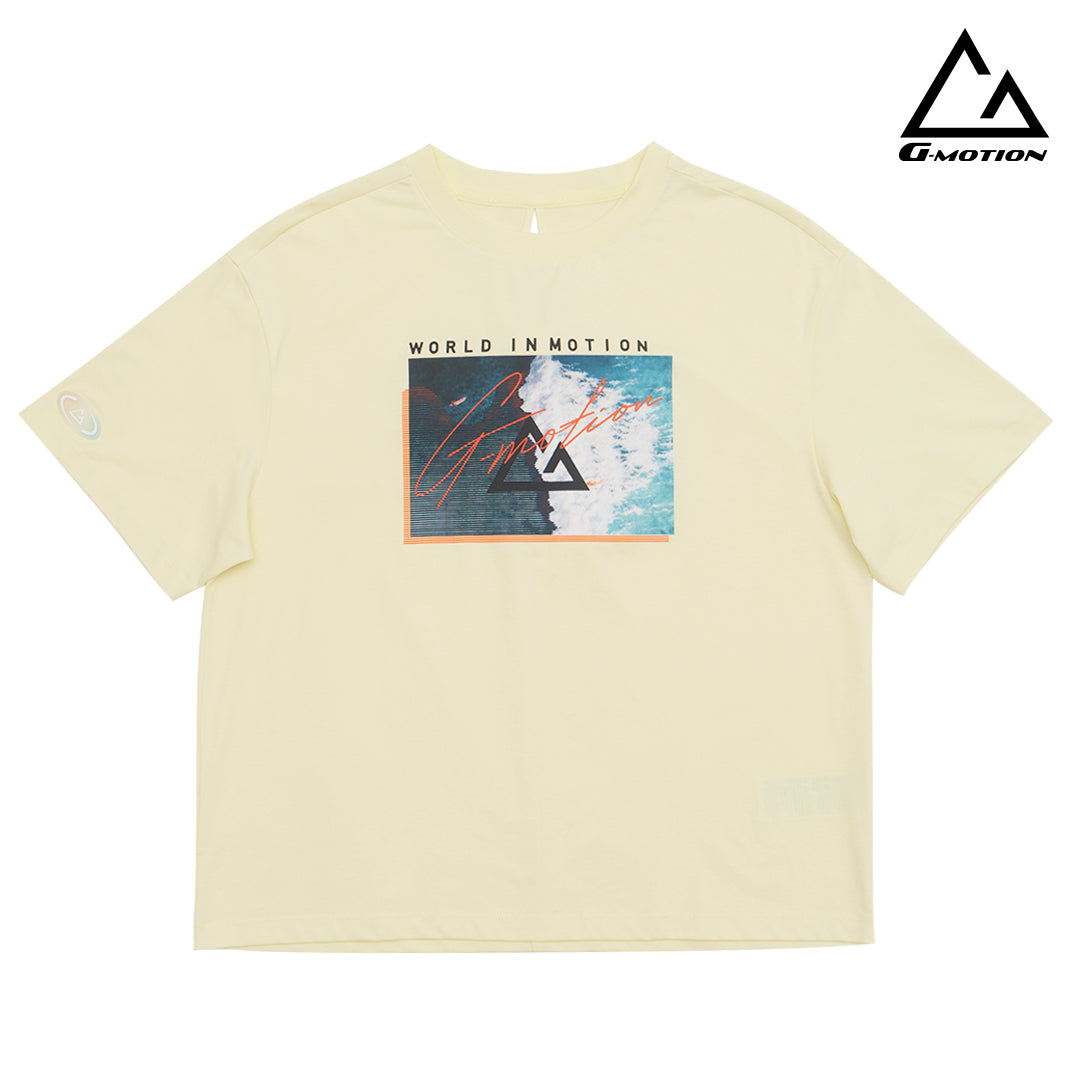 GIORDANO Women's�G-Motion Sorona Printed Tee  (09395310)