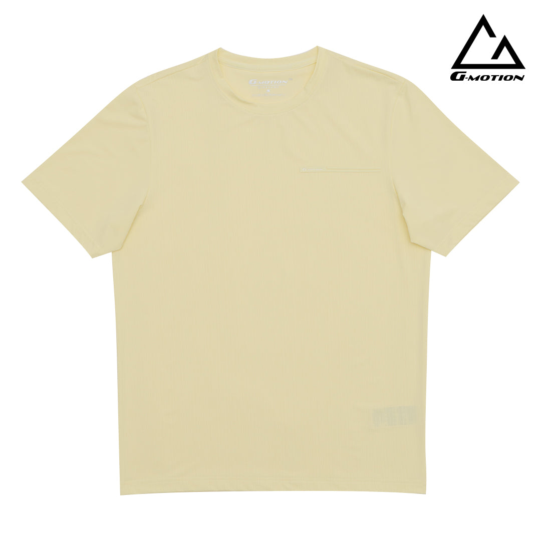 GIORDANO Men's G-Motion Warp Knitted Crew Neck Active Fit Tee (01025228)