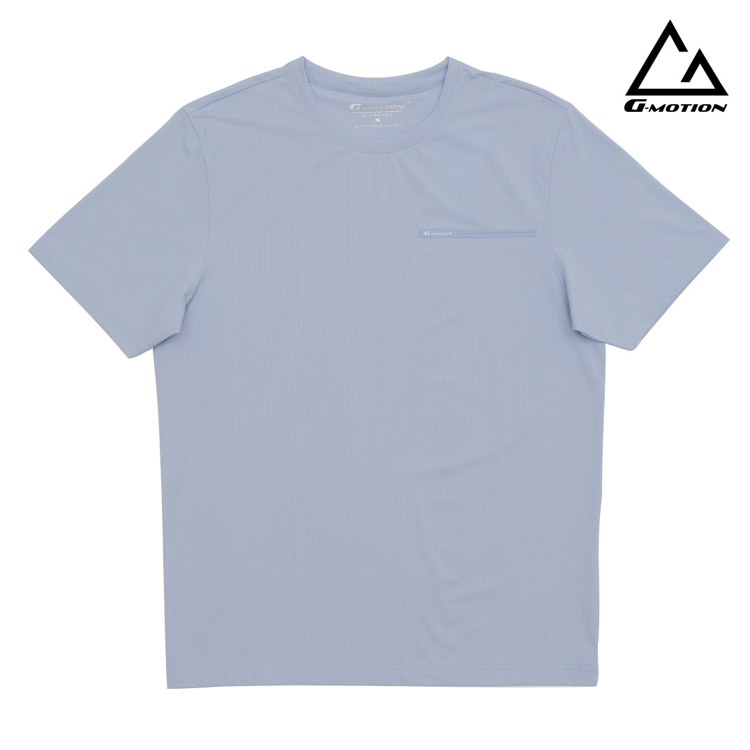 GIORDANO Men's G-Motion Warp Knitted Crew Neck Active Fit Tee (01025228)