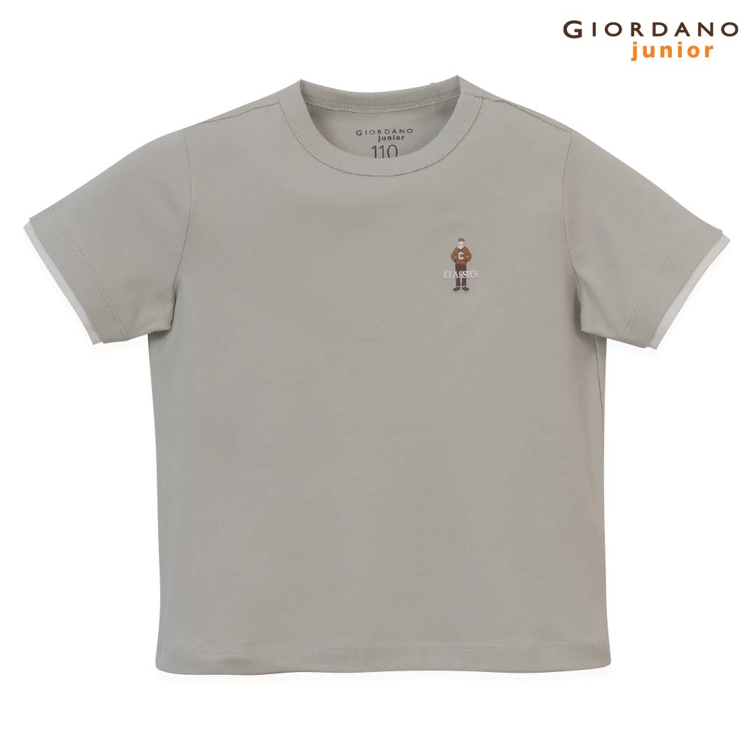 GIORDANO Junior Classics Club Sorona Regular Fit Crew Neck Tee (03025263)