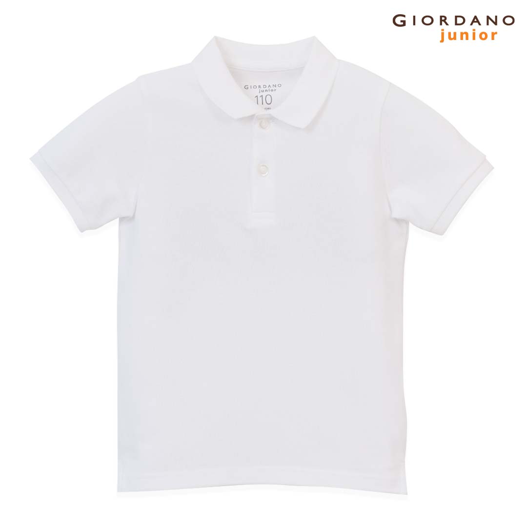 GIORDANO Junior Sweatmark-Free Cotton Lycra Pique Regular Fit Polo (03016248)