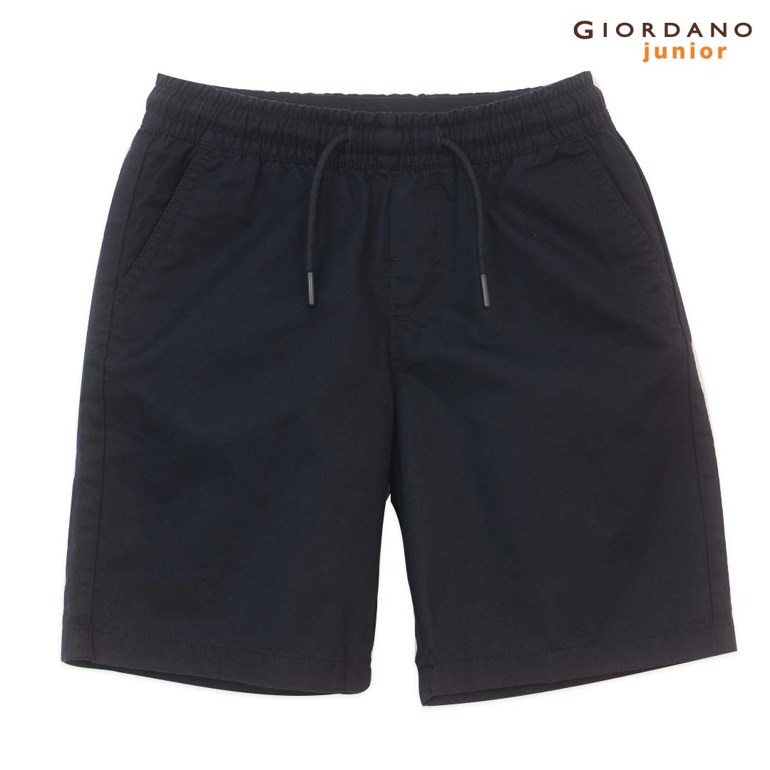 GIORDANO Junior Cotton Twill Mid Rise Comfort Fit Drawstring Shorts (03105255)