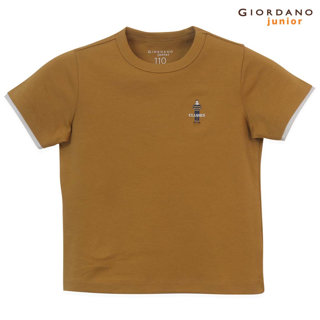 GIORDANO Junior Classics Club Sorona Regular Fit Crew Neck Tee (03025263)