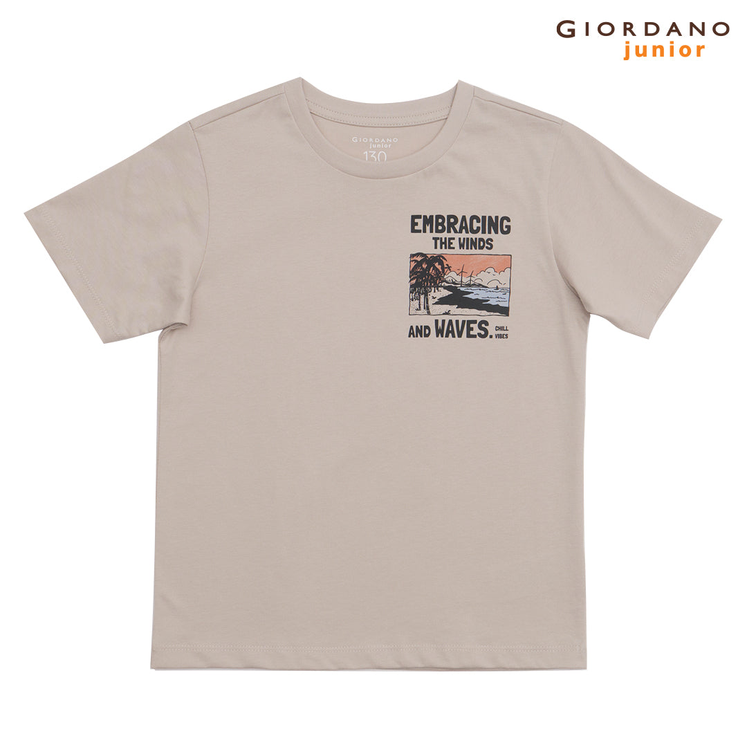 GIORDANO Junior Cotton Jersey Crew Neck Printed Tee (03095204)