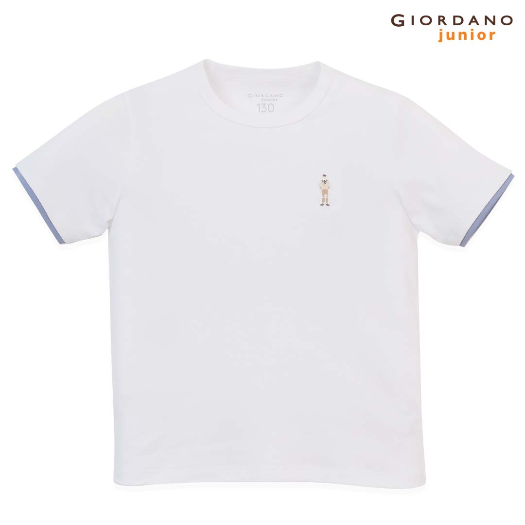 GIORDANO Junior Classics Club Sorona Regular Fit Crew Neck Tee (03025263)
