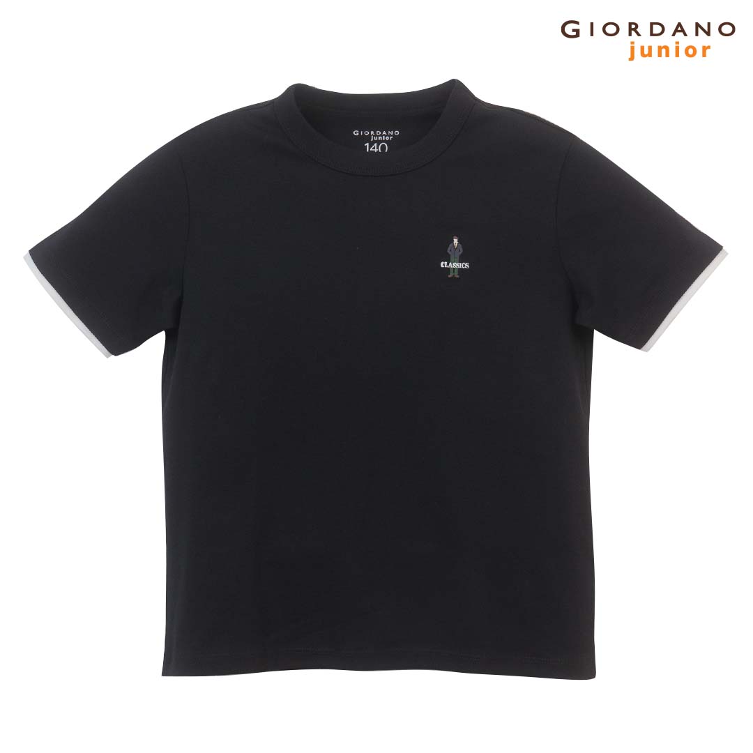 GIORDANO Junior Classics Club Sorona Regular Fit Crew Neck Tee (03025263)