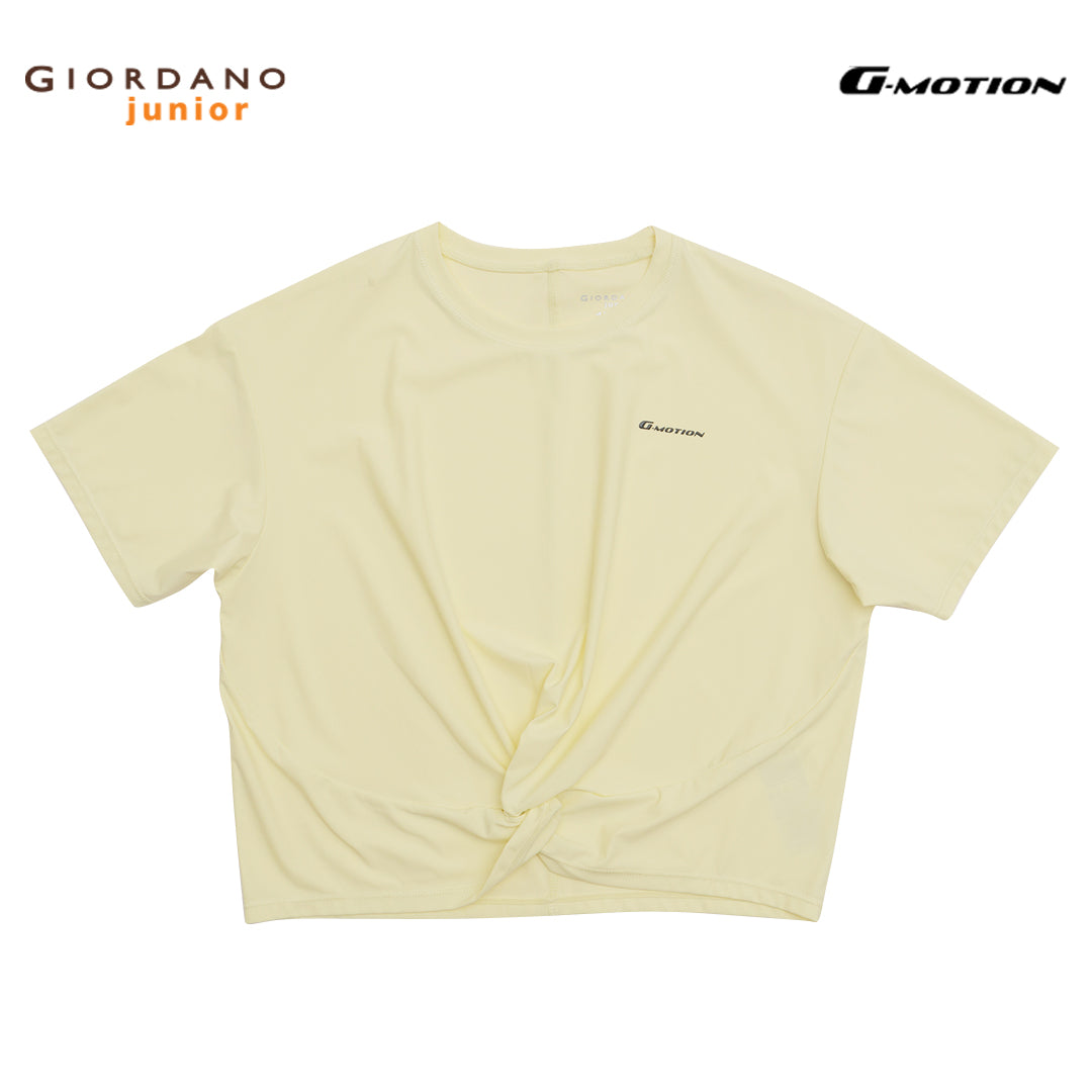 GIORDANO Junior Girl's G-Motion Warp Knitted Crew Neck Printed Tee (03325203)