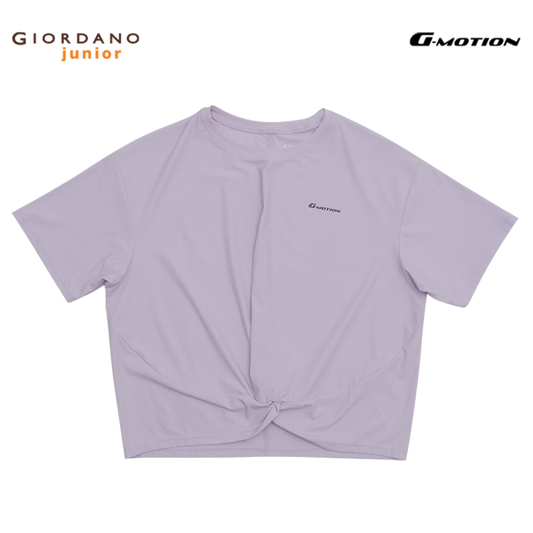 GIORDANO Junior Girl's G-Motion Warp Knitted Crew Neck Printed Tee (03325203)