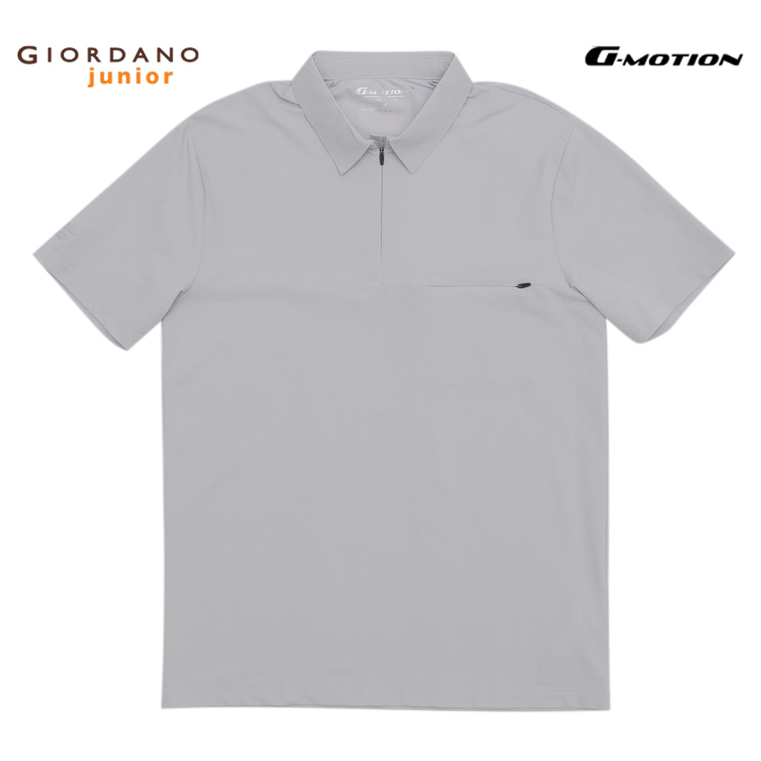 GIORDANO Men's G-Motion Nylon Spandex Warp Knitted Pocket Polo (01014274)