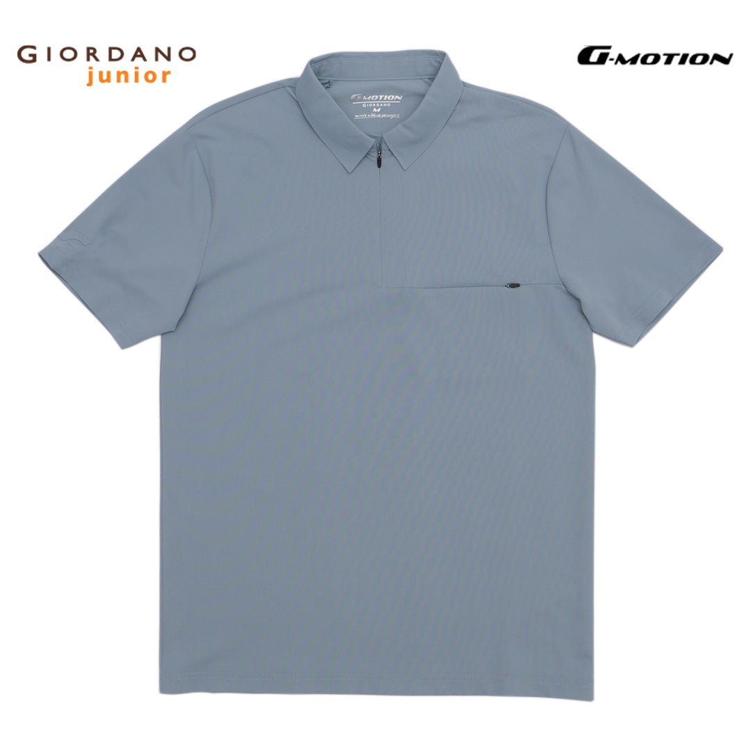 GIORDANO Men's G-Motion Nylon Spandex Warp Knitted Pocket Polo (01014274)