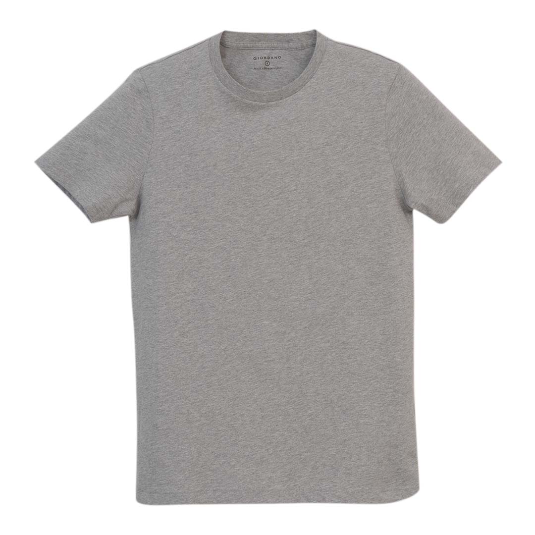 GIORDANO Men's 3-in-a-Pack Cotton Jersey Crew Neck Slim Tee (01246104)
