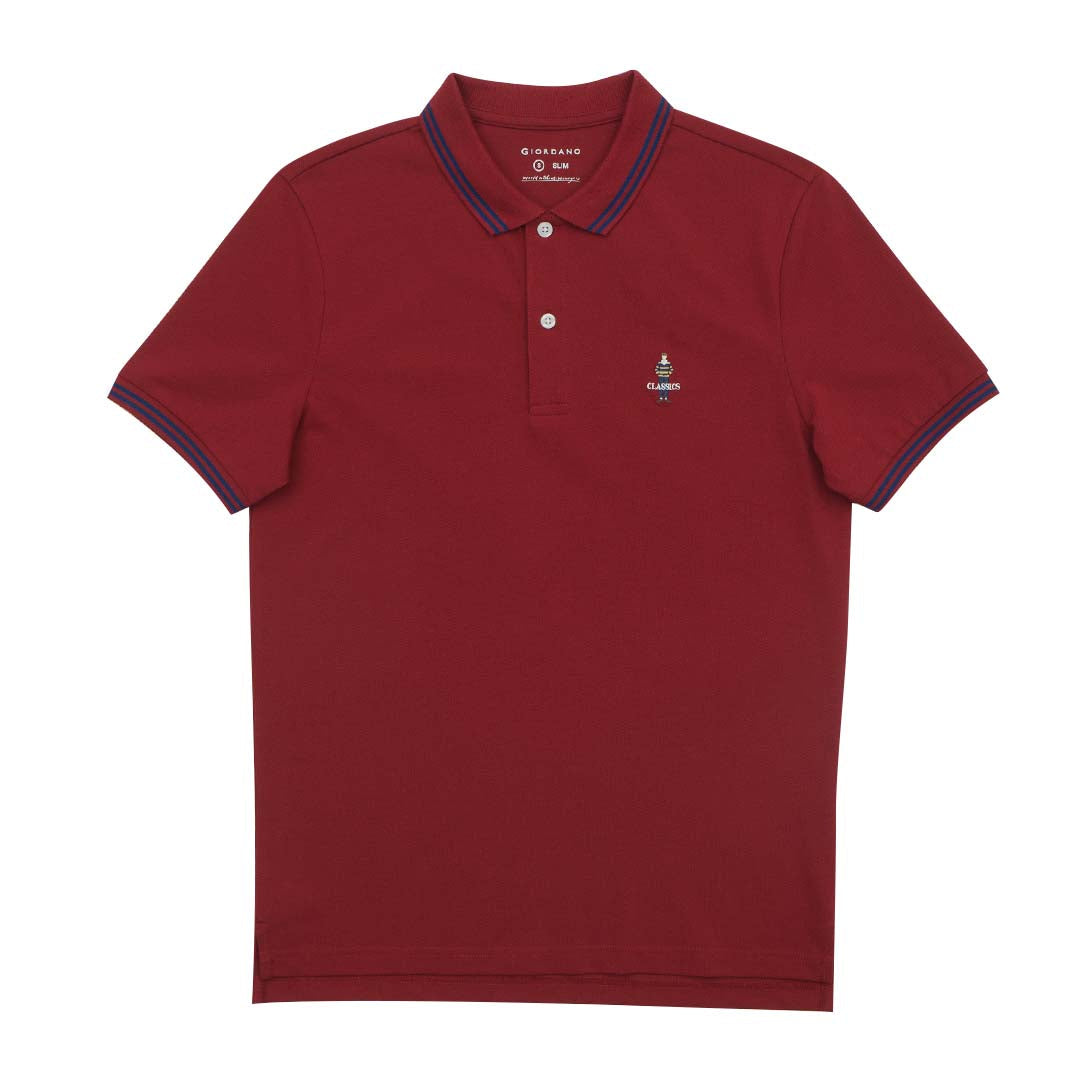 GIORDANO Men's Classic Man Sweatmark Free Polo (01015316)