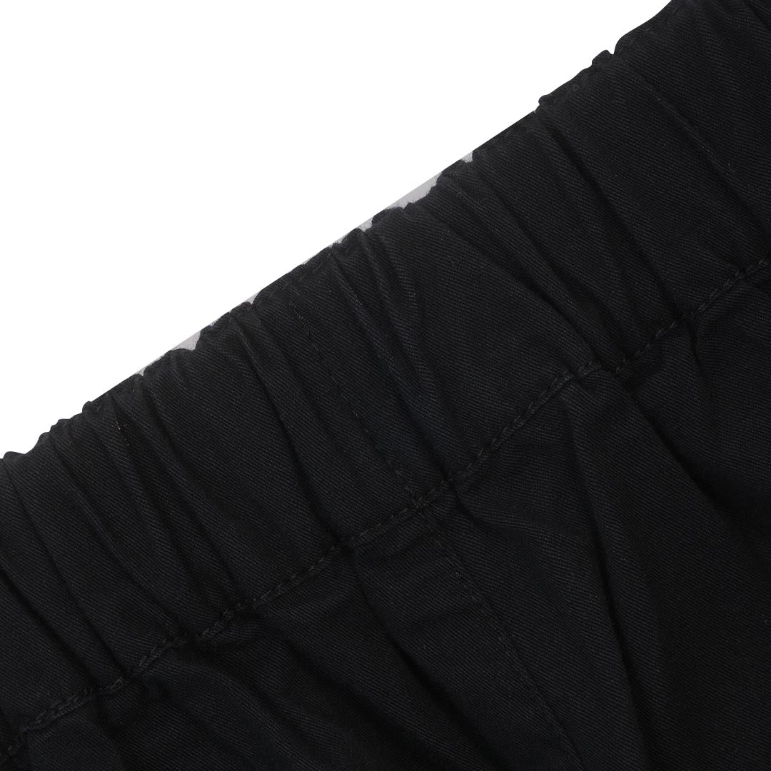 GIORDANO Women's Cotton Twill High Waist Roomy Fit Elastic Waist Pants (05416015)