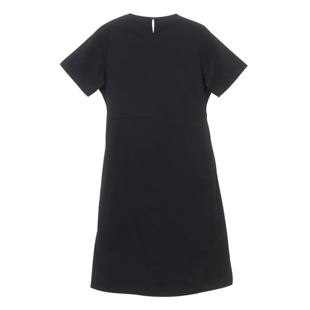 GIORDANO Women's Nylon Spandex Round Neck Comfort Fit Elastic Waist Dress (05466208)