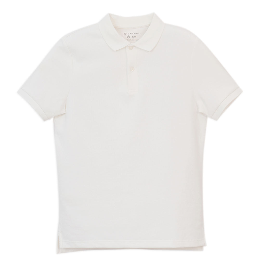 GIORDANO Men's Stretch Slim Fit Waffle Polo (01016295)
