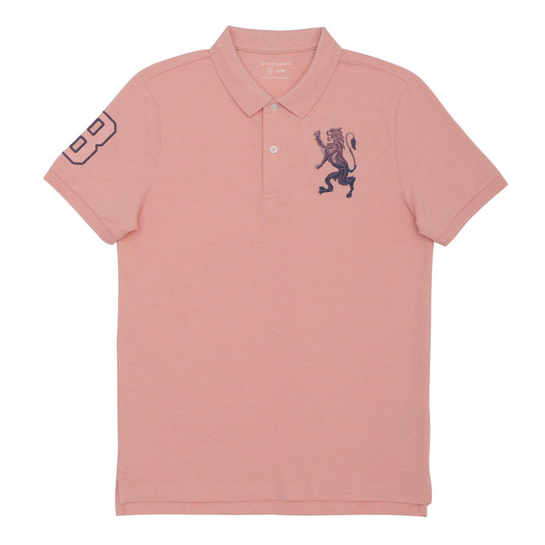 GIORDANO Men's 3D Lion Polo (01015222)