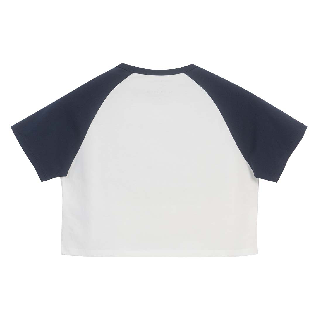 GIORDANO Women's Cotton Jersey Crew Neck Crop Printed Tee (05396252)