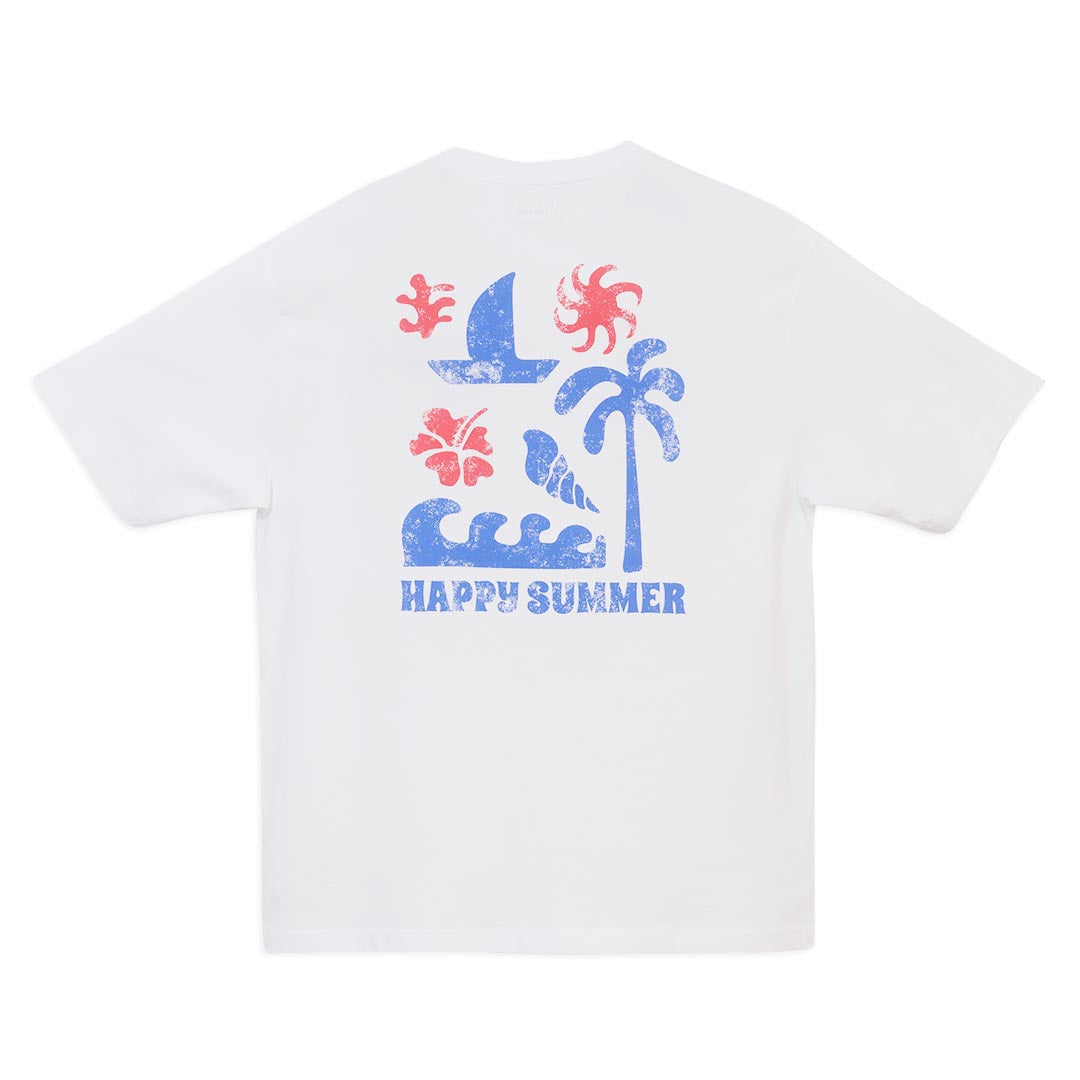 GIORDANO Men's Happy Summer Cotton Jersey Relax Fit Printed Tee (01096344)