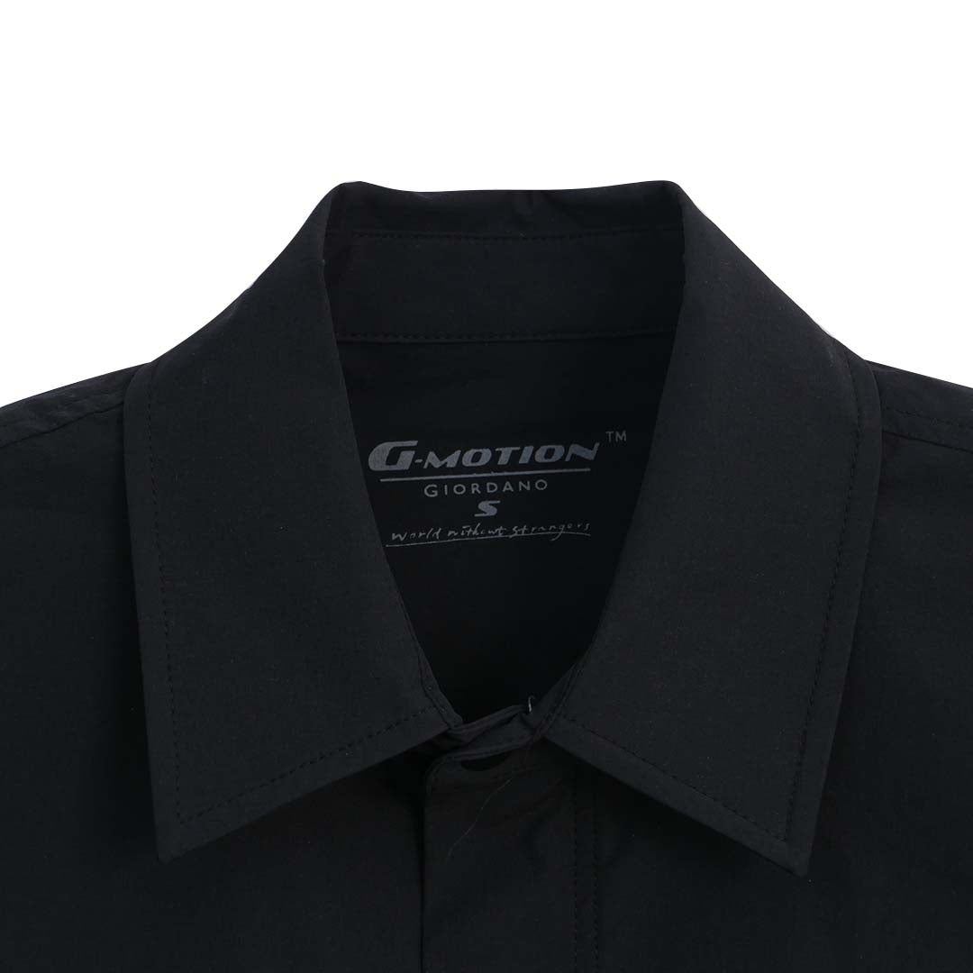 GIORDANO Men's G-Motion Short Sleeves Relax Fit Pocket Shirt (01045474)