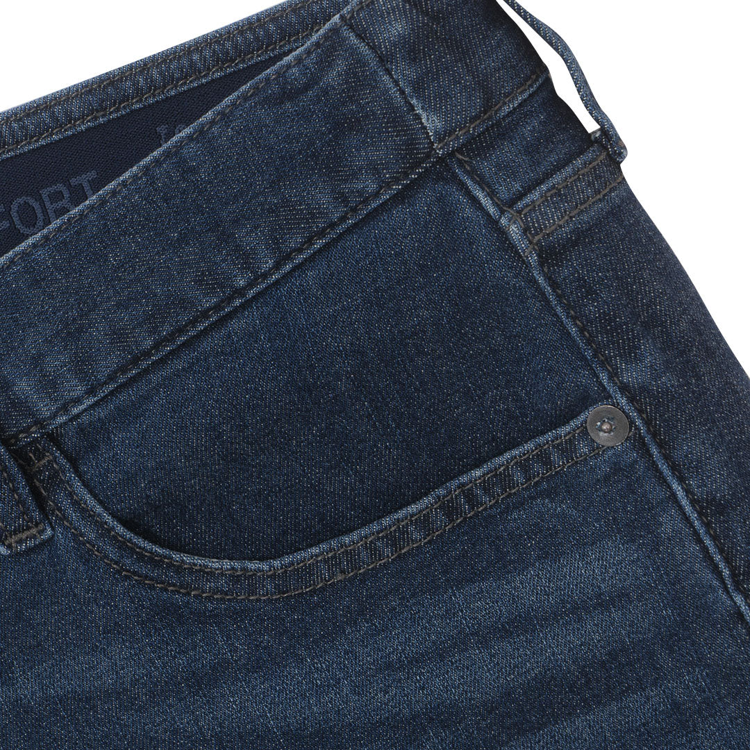 GIORDANO Men's Cotton Lycra Denim Low Rise Slim Fit Bermuda Shorts (01106225)