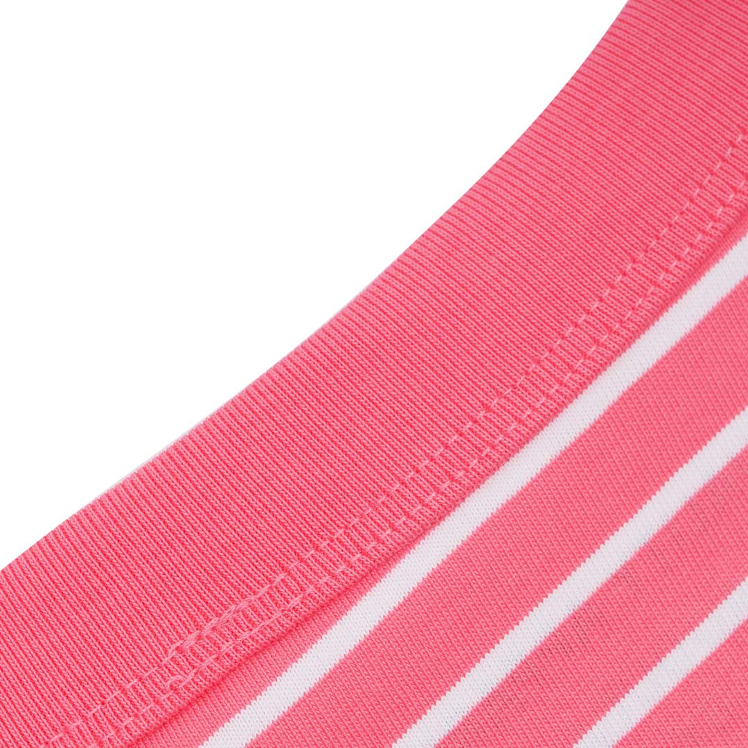 GIORDANO Women's Cotton Jersey Crew Neck Comfort Fit Stripe Tee (05326376)