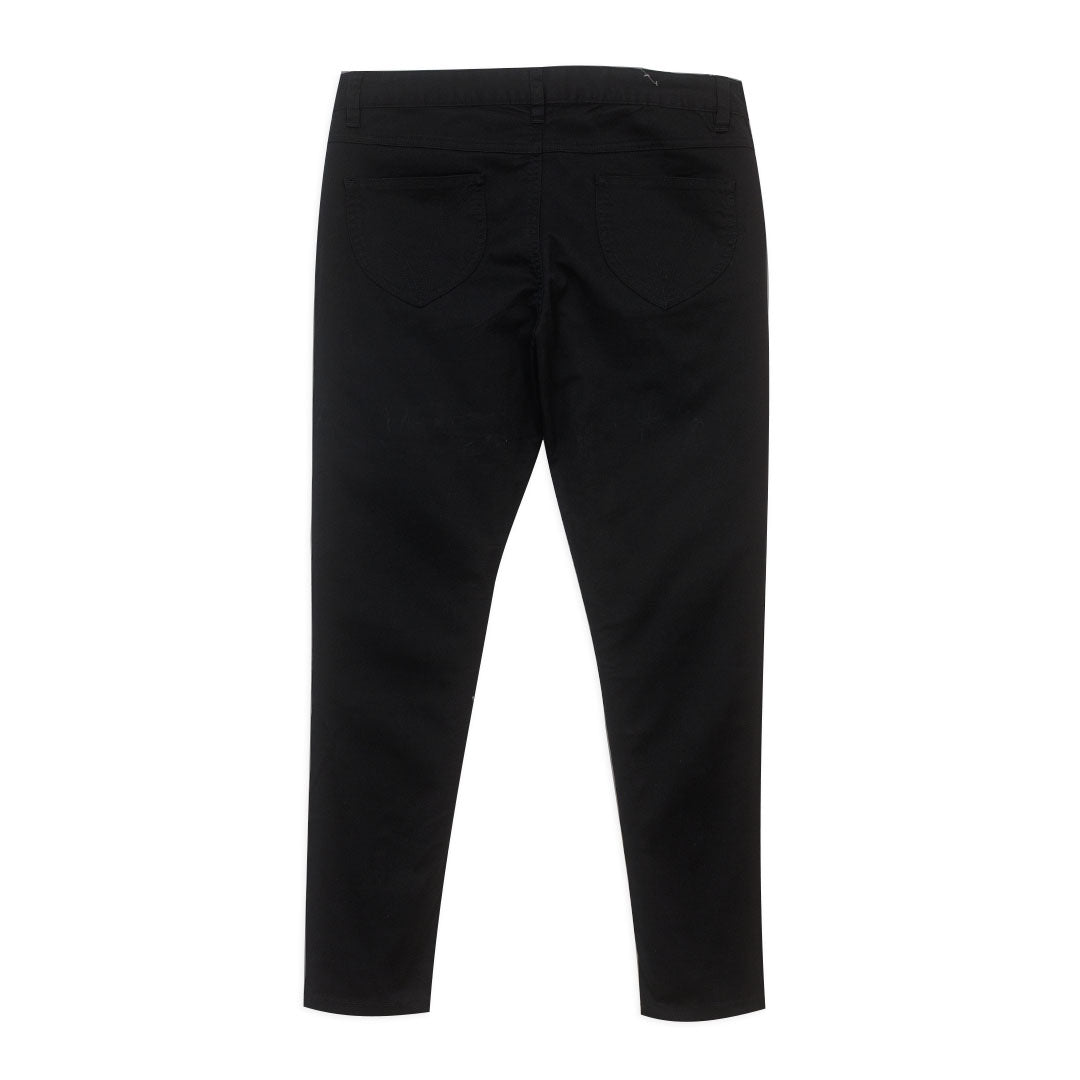 GIORDANO Women's Cotton Spandex Twill Mid Rise Slim Tapered Fit Pants (05428001)