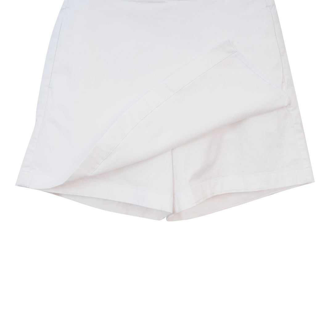 GIORDANO Women's Cotton Spandex High Waist Relax Elastic Waist Skort (05406204)