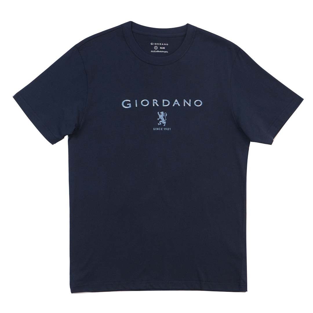 GIORDANO Men's Lion Logo Tee (01095261)