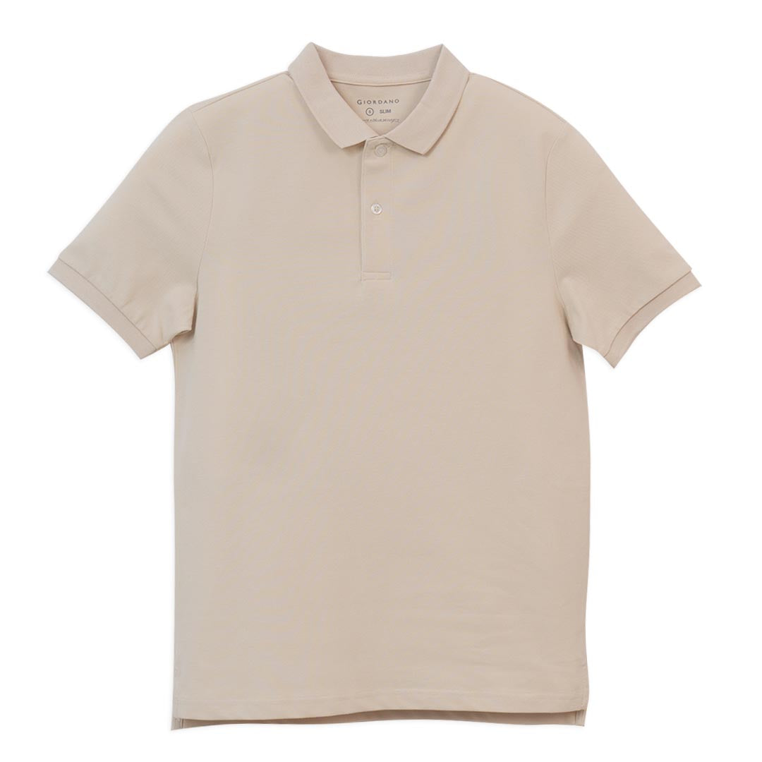 GIORDANO Men's Lycra Pique Slim Fit Sweatmark-Free Polo (01016248)