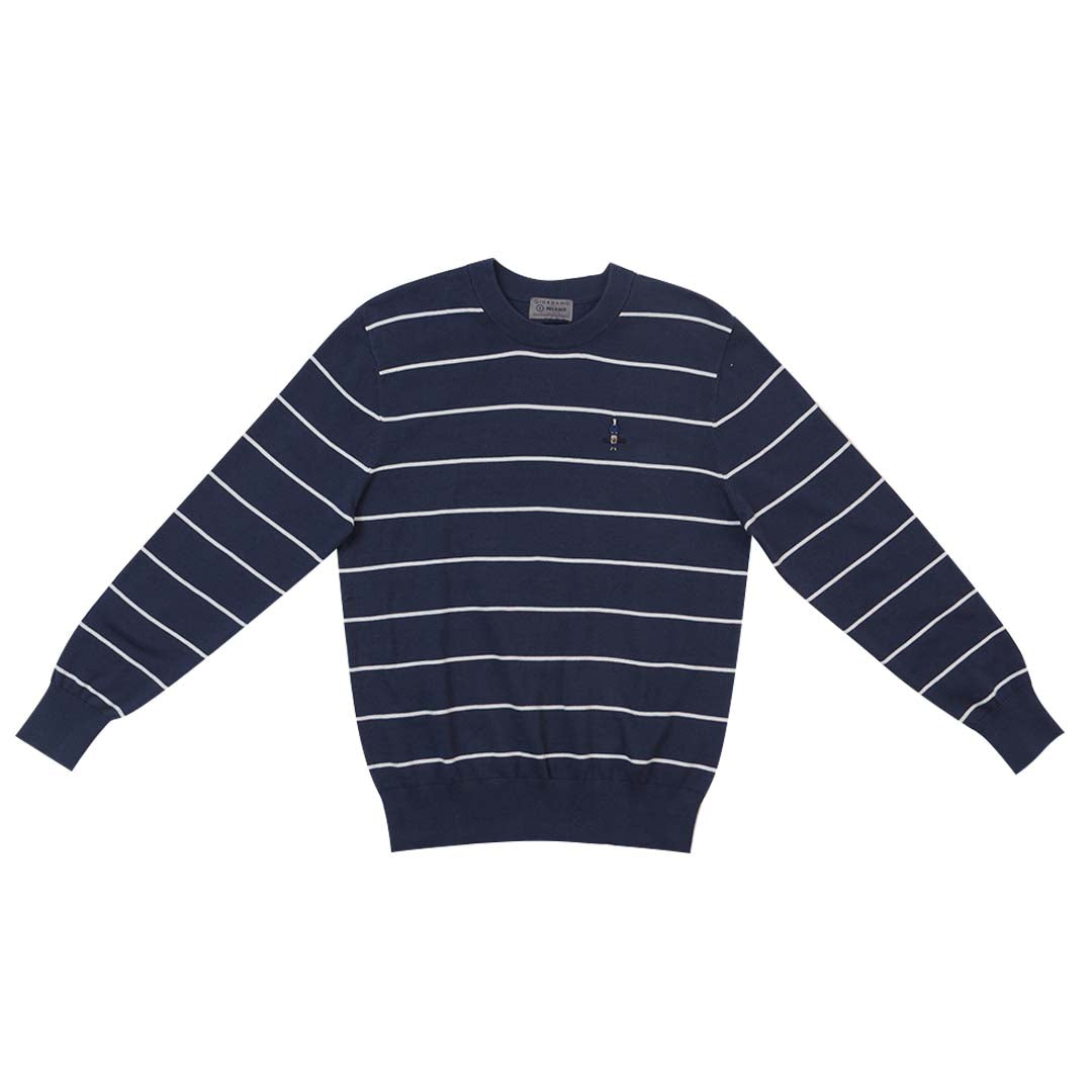 GIORDANO Men's Classic Man Stripe Knitwear Pullover (01055605)