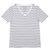 GIORDANO Women's Cotton Jersey V-Neck Stripe Tee (05325377)