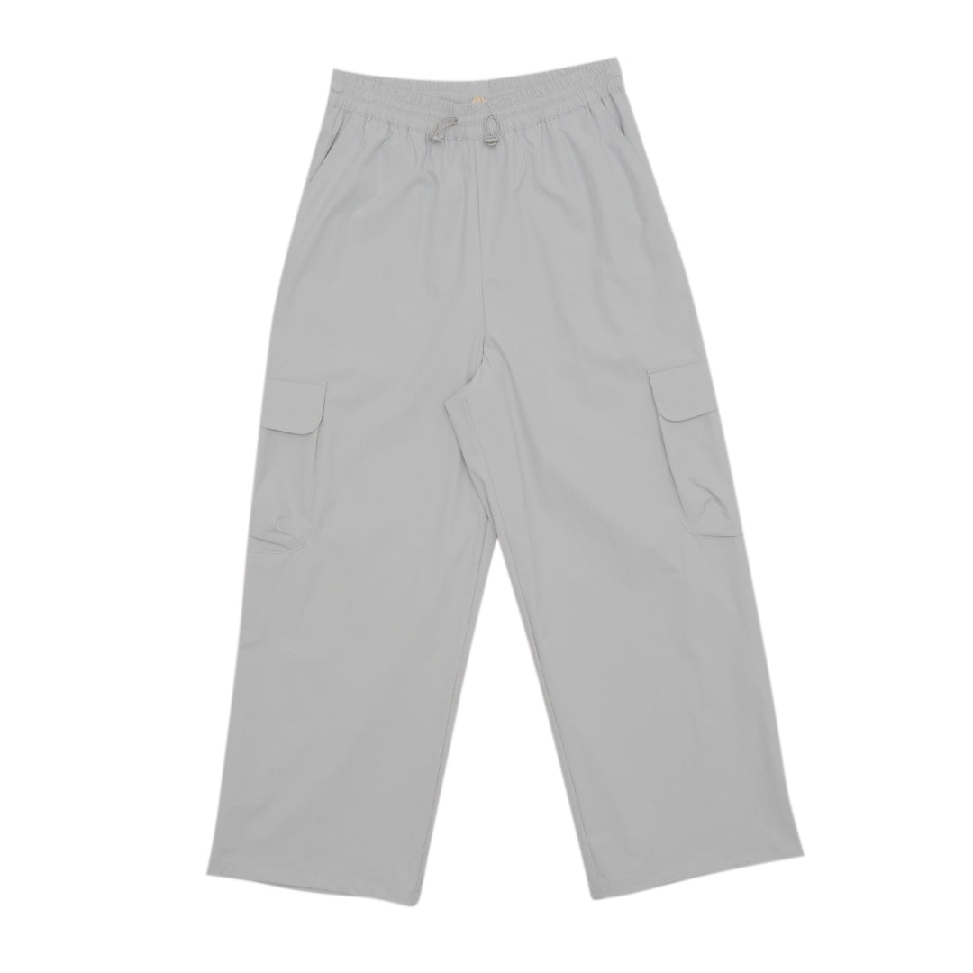 GIORDANO Women's Nylon Spandex High Waist Wide Leg  Cargo Pants (05415005)