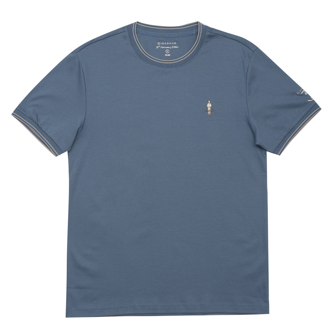 GIORDANO Men's Liquid Touch Crew Neck Tee (01024201)