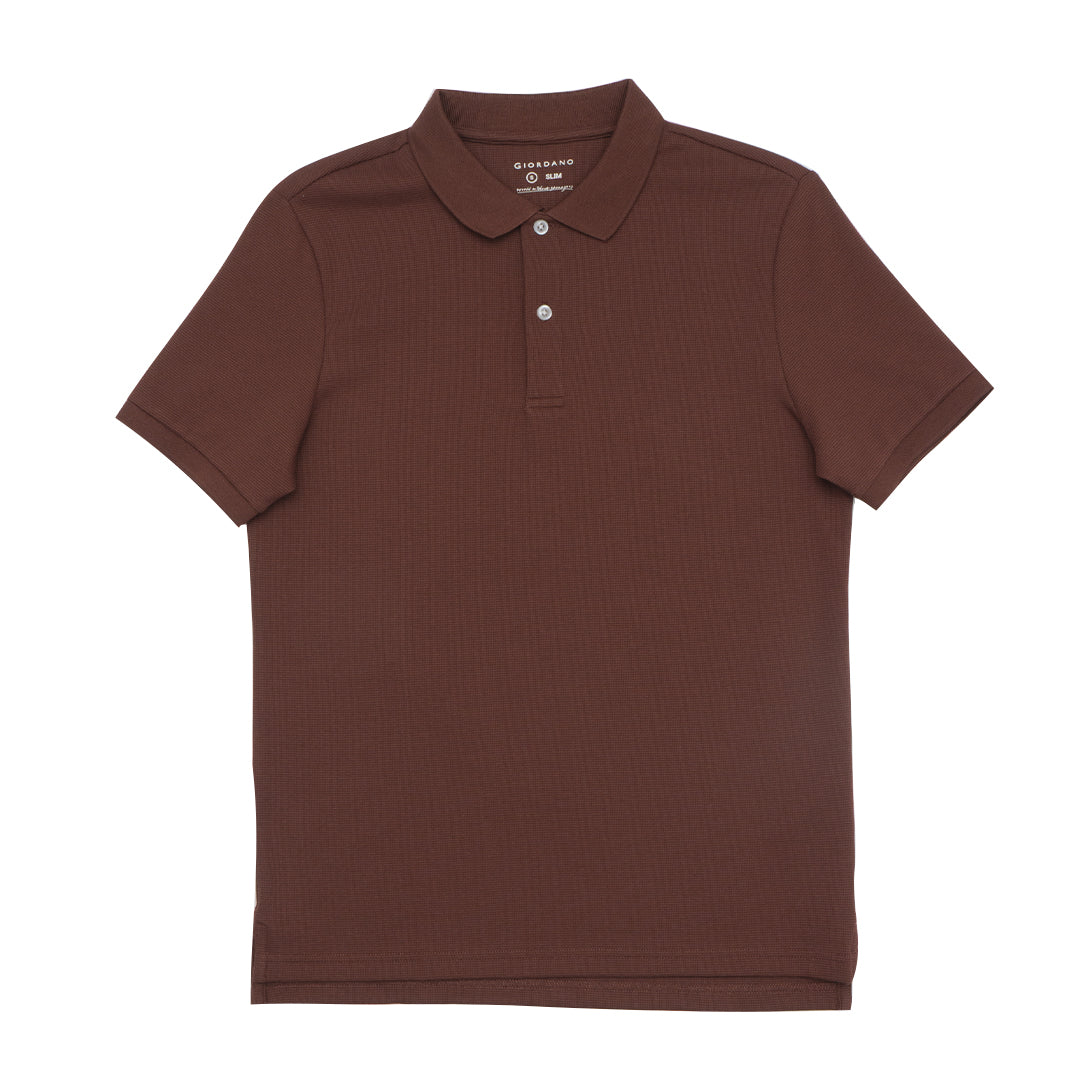 GIORDANO Men's Stretch Waffle Polo (01015353)