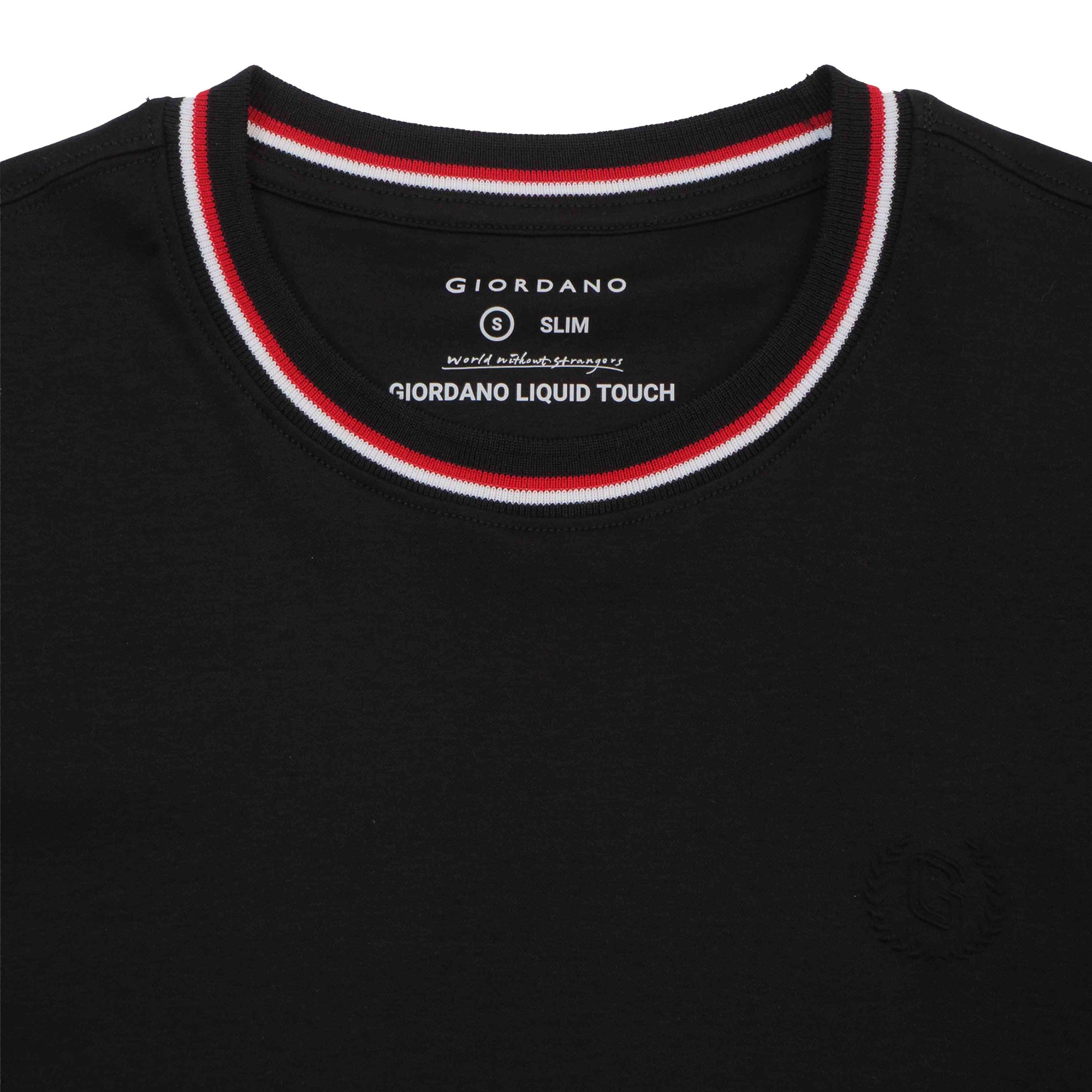 GIORDANO Men's Liquid Touch Crew Neck Slim Fit  Pocket Tee (01025246)