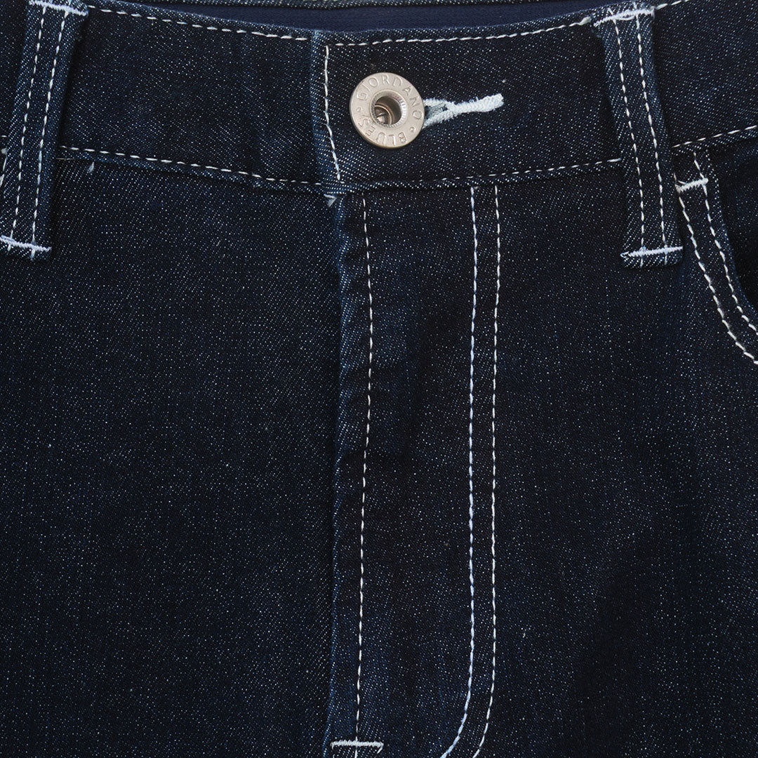 GIORDANO Men's Cotton Spandex Denim Low Rise Skinny Tapered Fit Jeans (01112028)
