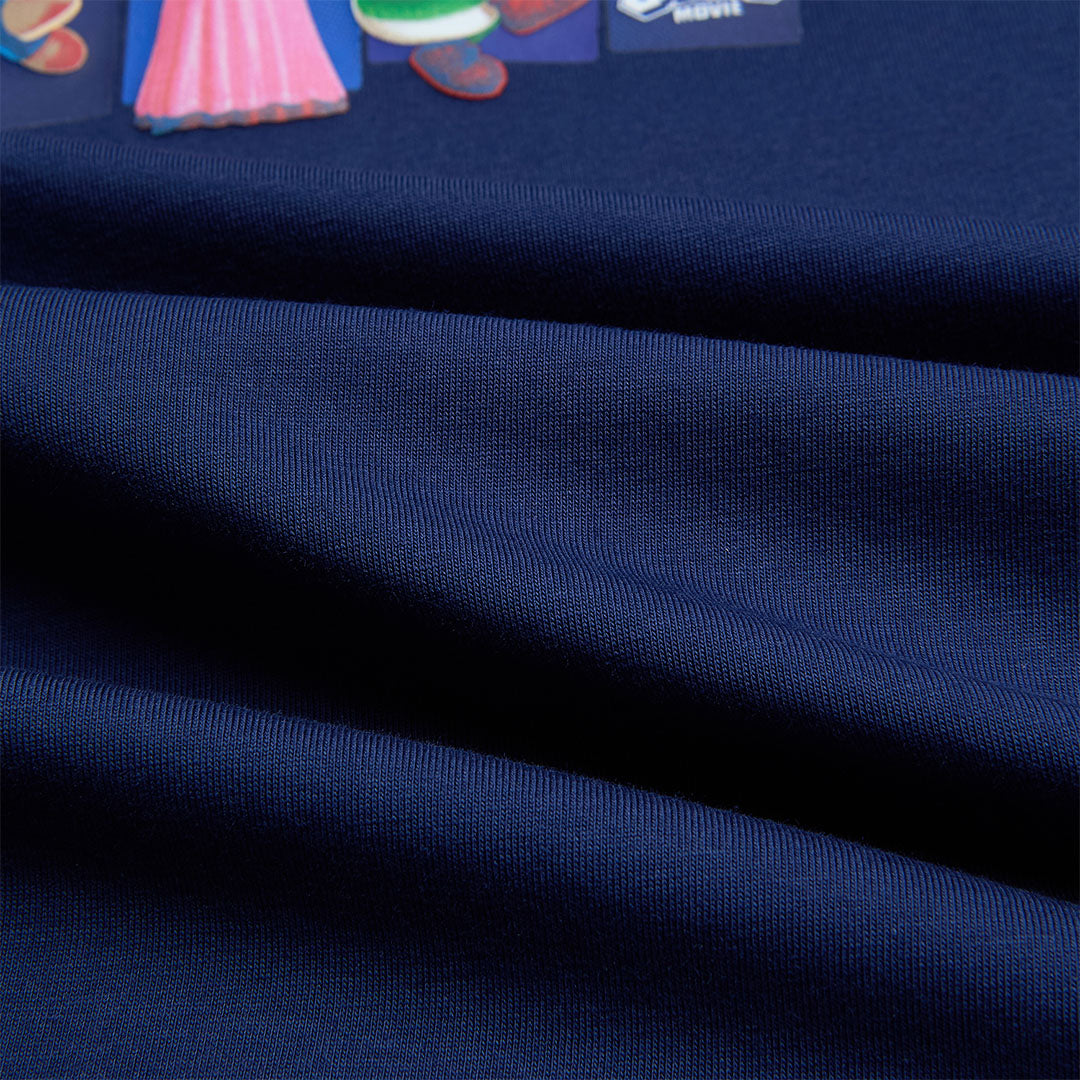 GIORDANO Women's Super Mario Cotton Polyester Crew Neck Short Sleeve Boyfriend Print Tee (05396302)