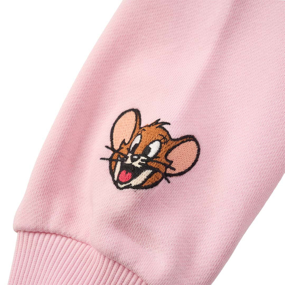 GIORDANO Junior Girl's Tom and Jerry  French Terry Relax Fit Printed Sweatshirt (03386608)