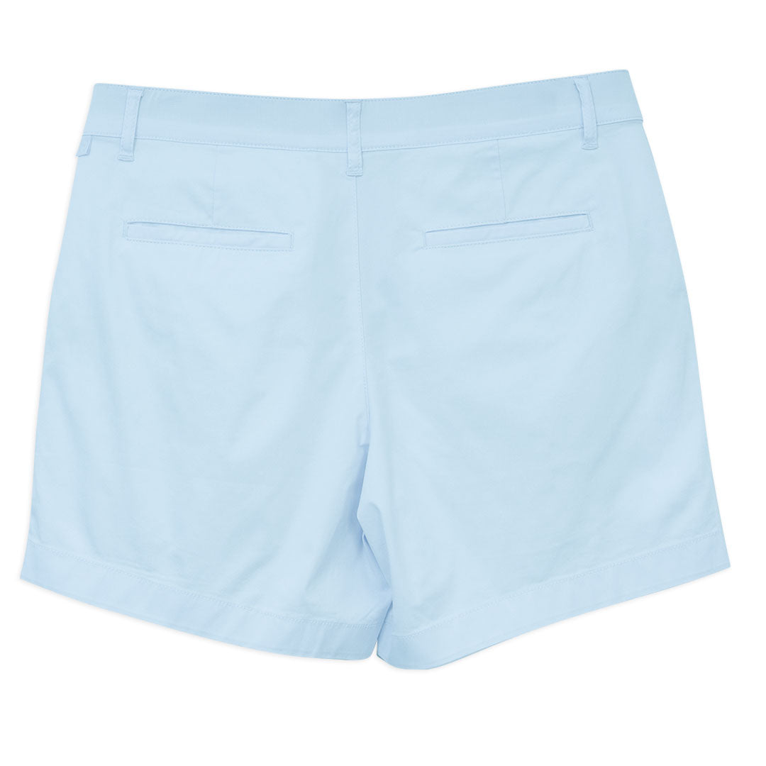 GIORDANO Women's Cotton Nylon Spandex Twill Mid Rise Slim Fit Pocket Shorts (05406218)