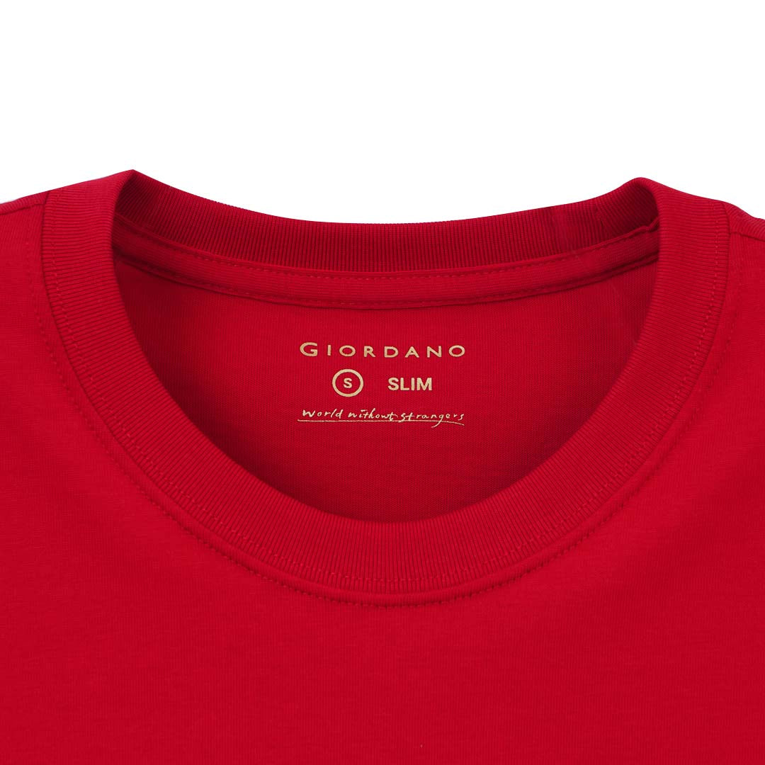 GIORDANO Men's Slim Fit CNY Printed Tee (01096245)
