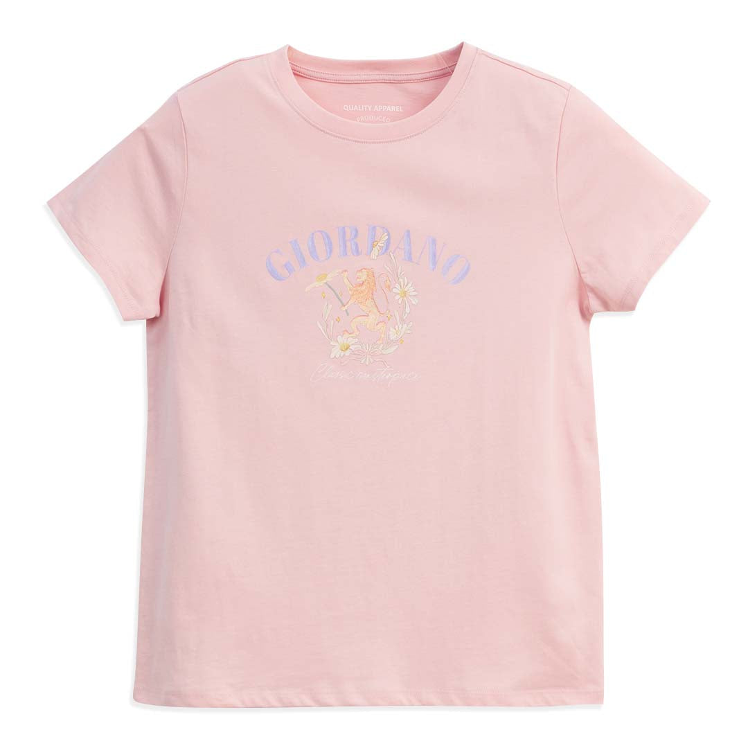 GIORDANO Women's Comfort Fit Printed Tee (05396207)