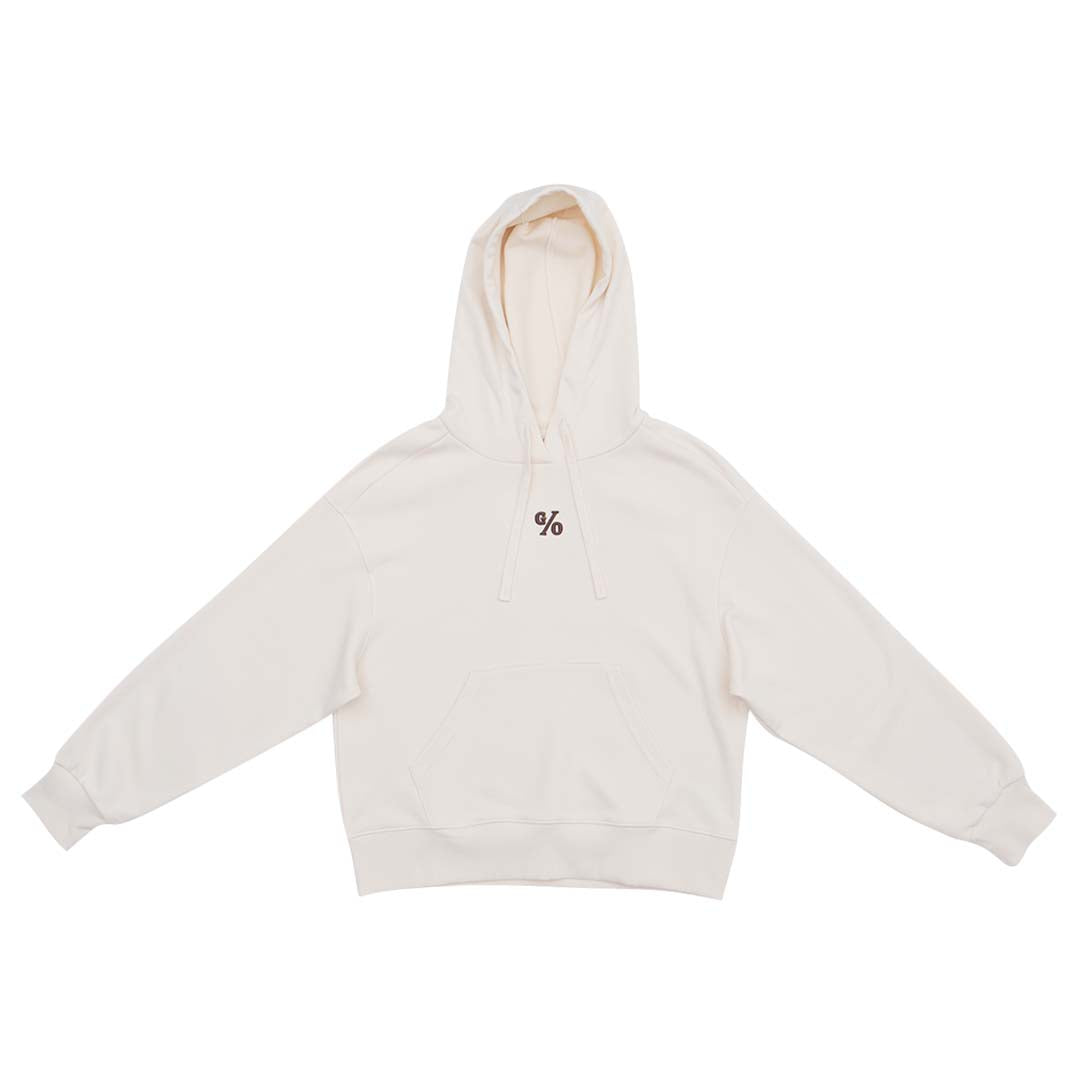 GIORDANO Women's French Terry Hoodie Loose Fit Sweatshirt (05325620)