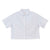GIORDANO Women's Cotton Lycra Stretch Oxford Acute Collar Short Sleeves Crop Eco Soft Shirt (05346227)